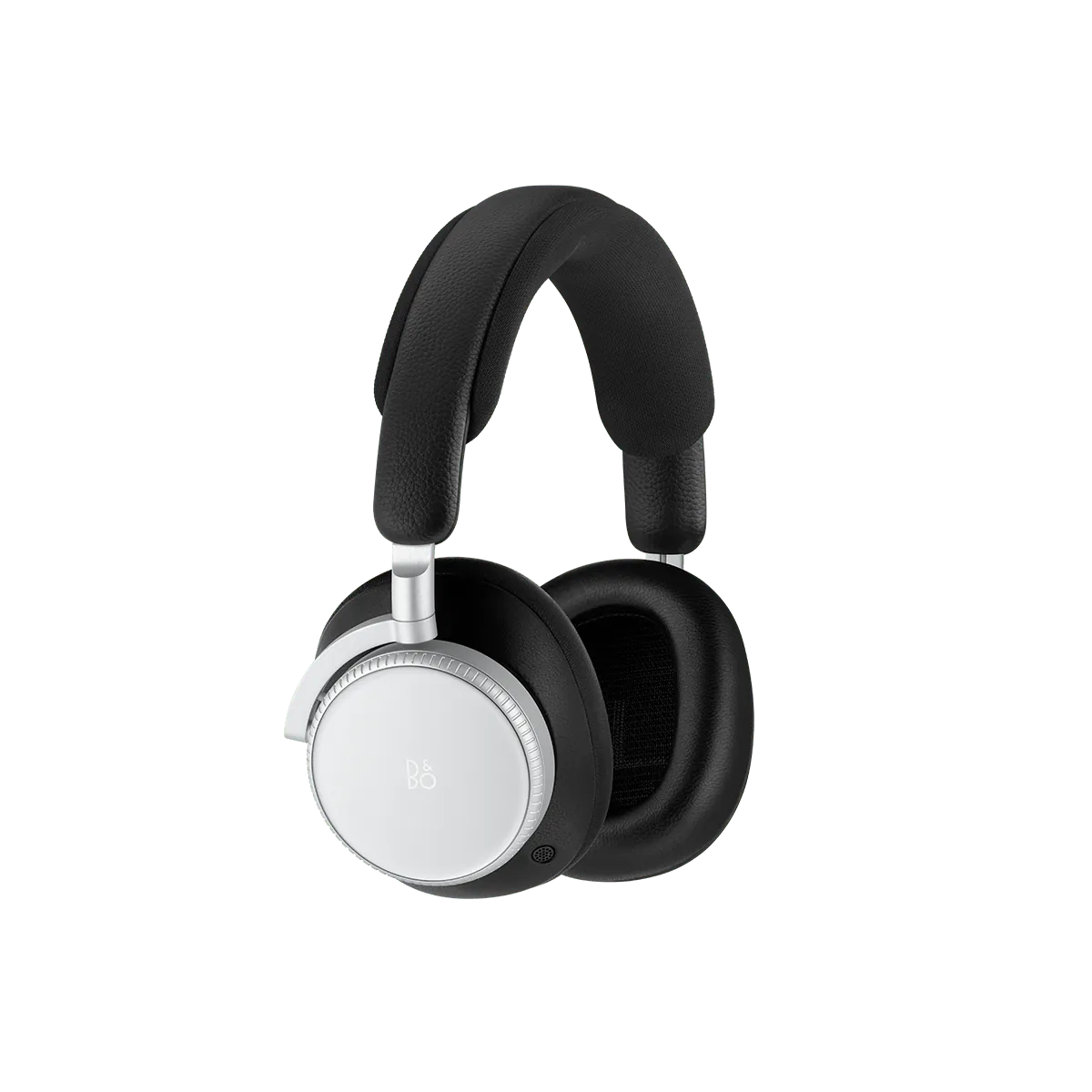 Bang & Olufsen Beoplay H100 headphones in Infinite Black, three-quarter view