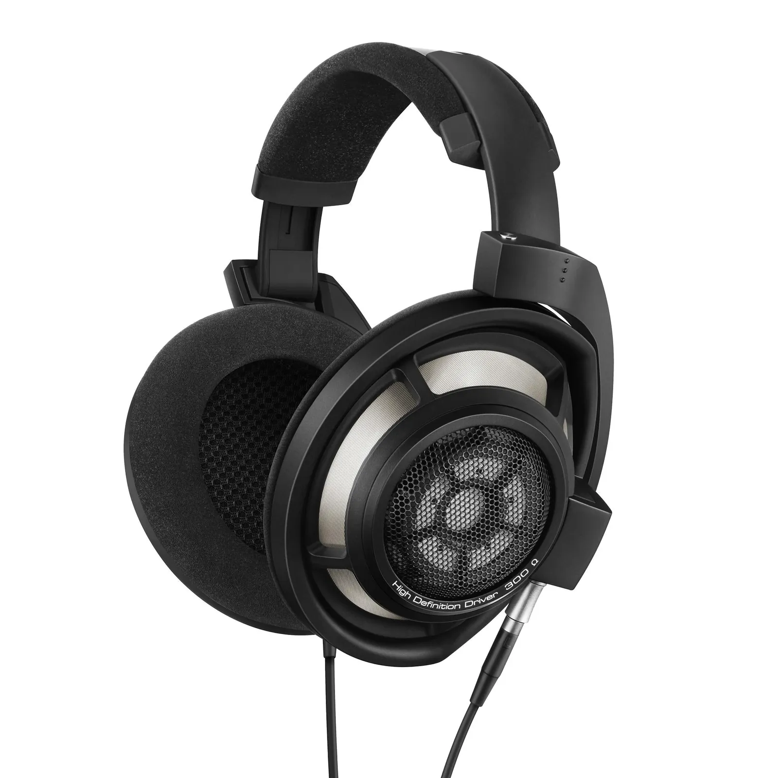 Sennheiser HD 800 S open-back headphones, three-quarter view